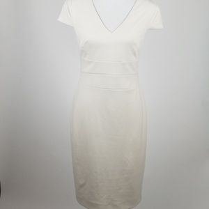 Donna Morgan Cream Career Sheath Dress Siez 6